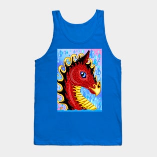 Red Water Dragon Tank Top